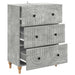 Dulap cu sertare Gri Beton 66 x 34,5 x 90 cm Lemn prelucrat - WALTI WALTI