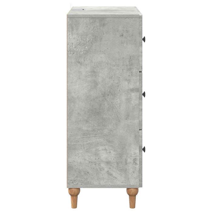 Dulap cu sertare Gri Beton 66 x 34,5 x 90 cm Lemn prelucrat - WALTI WALTI