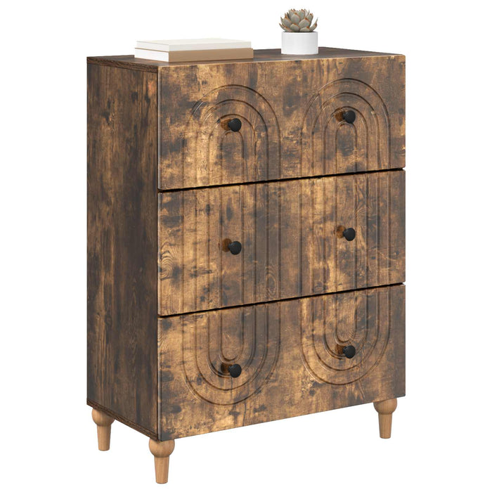 Dulap cu sertare Stejar fumuriu 66 x 34,5 x 90 cm - WALTI WALTI