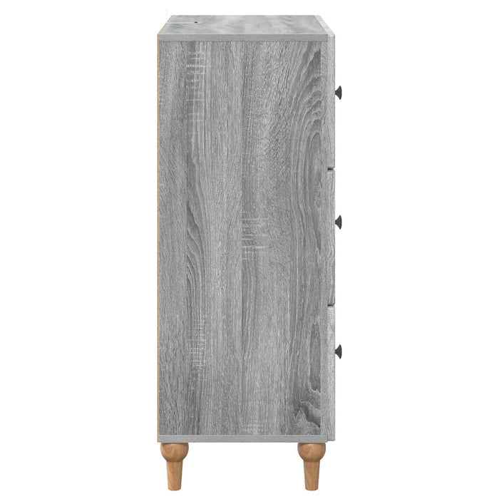 Dulap cu sertare Sonoma gri 66 x 34,5 x 90 cm Lemn prelucrat - WALTI WALTI