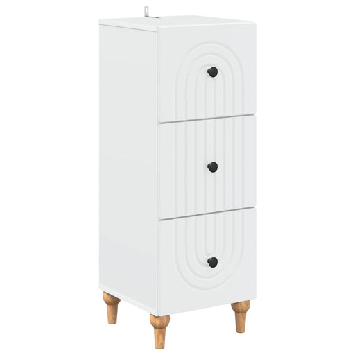 Dulap cu sertare Alb 33 x 34,5 x 90 cm Lemn prelucrat - WALTI WALTI