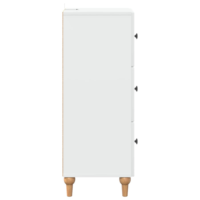Dulap cu sertare Alb 33 x 34,5 x 90 cm Lemn prelucrat - WALTI WALTI
