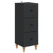Dulap cu sertare Negru 33 x 34,5 x 90 cm Lemn prelucrat - WALTI WALTI