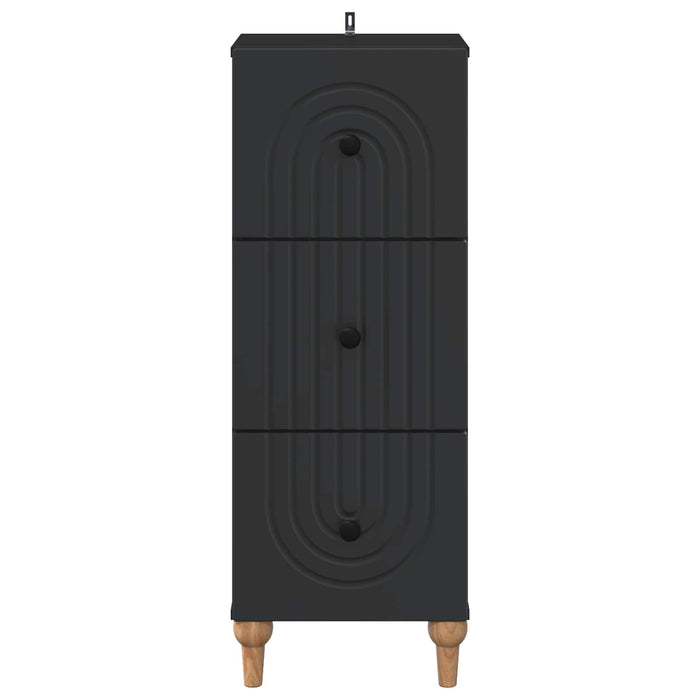 Dulap cu sertare Negru 33 x 34,5 x 90 cm Lemn prelucrat - WALTI WALTI