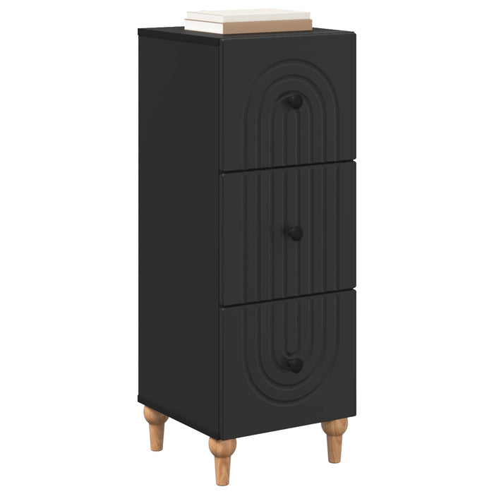 Dulap cu sertare Negru 33 x 34,5 x 90 cm Lemn prelucrat - WALTI WALTI