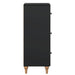 Dulap cu sertare Negru 33 x 34,5 x 90 cm Lemn prelucrat - WALTI WALTI