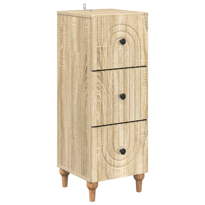 Dulap cu sertare Stejar Sonoma 33 x 34,5 x 90 cm Lemn prelucrat - WALTI WALTI