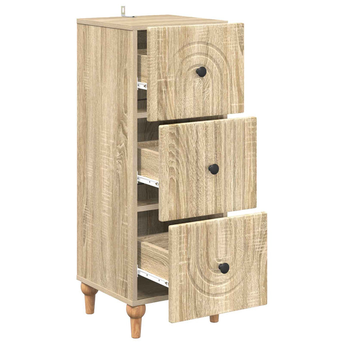 Dulap cu sertare Stejar Sonoma 33 x 34,5 x 90 cm Lemn prelucrat - WALTI WALTI