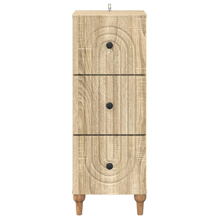 Dulap cu sertare Stejar Sonoma 33 x 34,5 x 90 cm Lemn prelucrat - WALTI WALTI