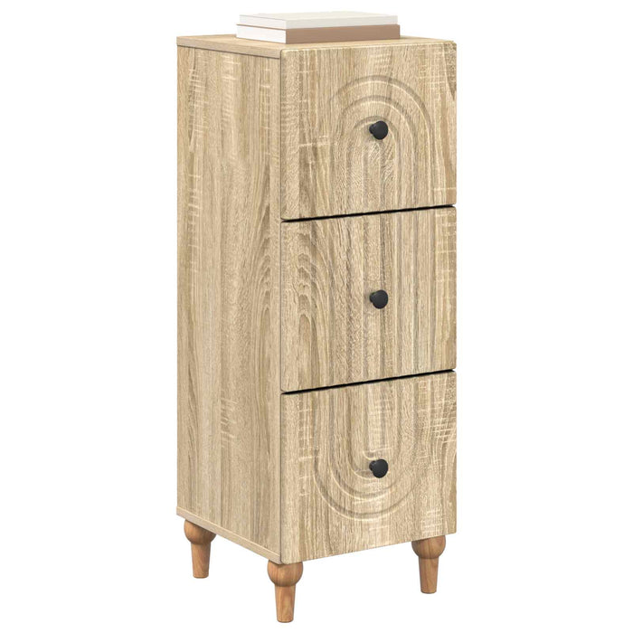 Dulap cu sertare Stejar Sonoma 33 x 34,5 x 90 cm Lemn prelucrat - WALTI WALTI