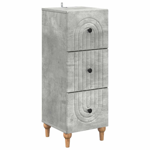 Dulap cu sertare Gri Beton 33 x 34,5 x 90 cm Lemn prelucrat - WALTI WALTI