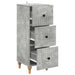 Dulap cu sertare Gri Beton 33 x 34,5 x 90 cm Lemn prelucrat - WALTI WALTI