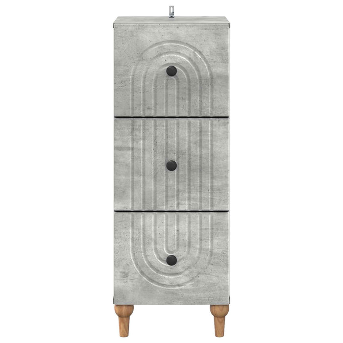 Dulap cu sertare Gri Beton 33 x 34,5 x 90 cm Lemn prelucrat - WALTI WALTI