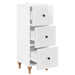 Dulap cu sertare Alb foarte lucios 33 x 34,5 x 90 cm - WALTI WALTI