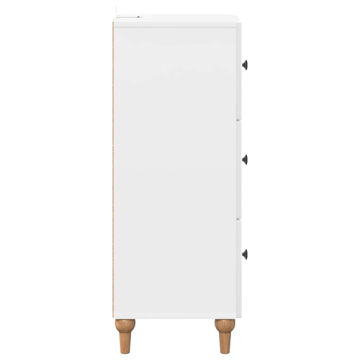 Dulap cu sertare Alb foarte lucios 33 x 34,5 x 90 cm - WALTI WALTI