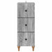 Dulap cu sertare Sonoma gri 33 x 34,5 x 90 cm Lemn prelucrat - WALTI WALTI