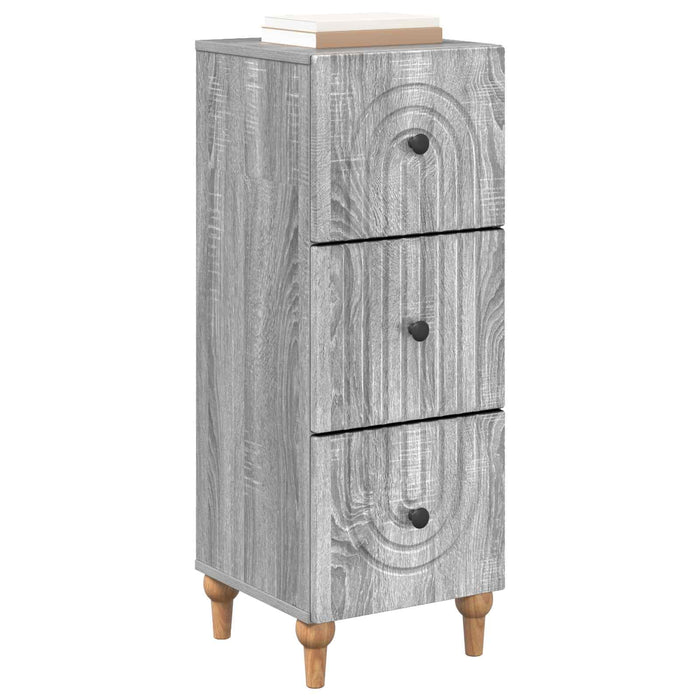 Dulap cu sertare Sonoma gri 33 x 34,5 x 90 cm Lemn prelucrat - WALTI WALTI