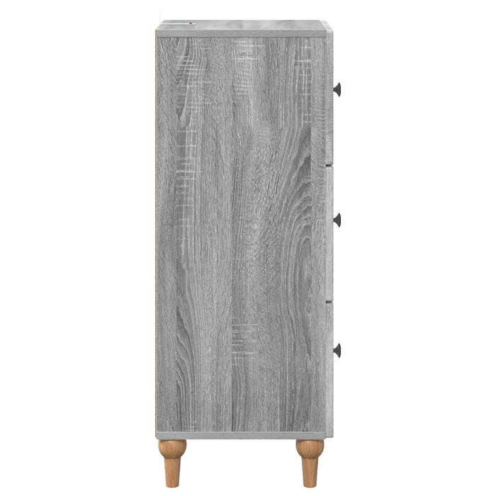 Dulap cu sertare Sonoma gri 33 x 34,5 x 90 cm Lemn prelucrat - WALTI WALTI