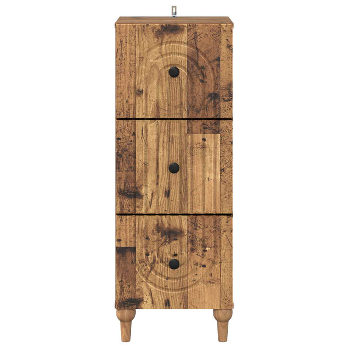 Dulap cu sertare Lemn vechi 33 x 34,5 x 90 cm Lemn prelucrat - WALTI WALTI