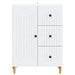 Bufet cu sertar Alb 66 x 34,5 x 90 cm Lemn prelucrat - WALTI WALTI