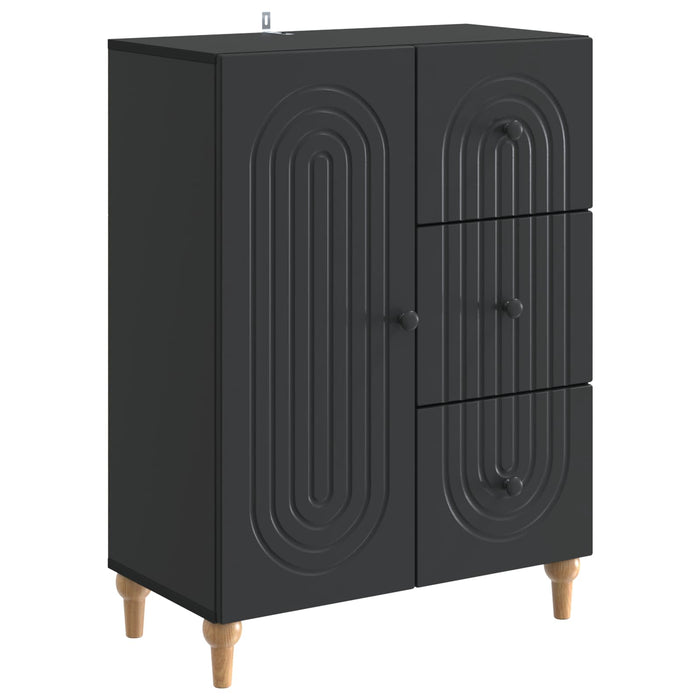 Bufet cu sertar Negru 66 x 34,5 x 90 cm Lemn prelucrat - WALTI WALTI