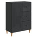 Bufet cu sertar Negru 66 x 34,5 x 90 cm Lemn prelucrat - WALTI WALTI