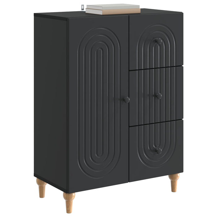Bufet cu sertar Negru 66 x 34,5 x 90 cm Lemn prelucrat - WALTI WALTI