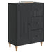 Bufet cu sertar Negru 66 x 34,5 x 90 cm Lemn prelucrat - WALTI WALTI