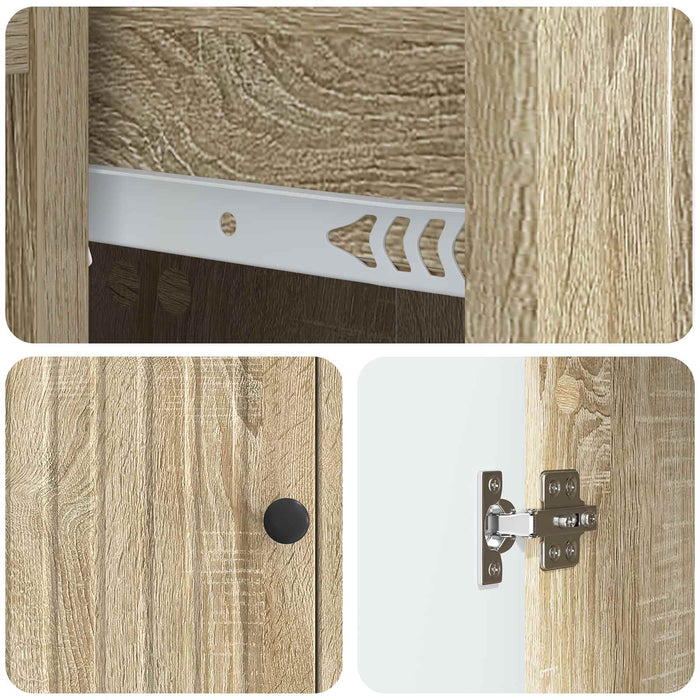 Bufet cu sertar Stejar Sonoma 66 x 34,5 x 90 cm Lemn prelucrat - WALTI WALTI