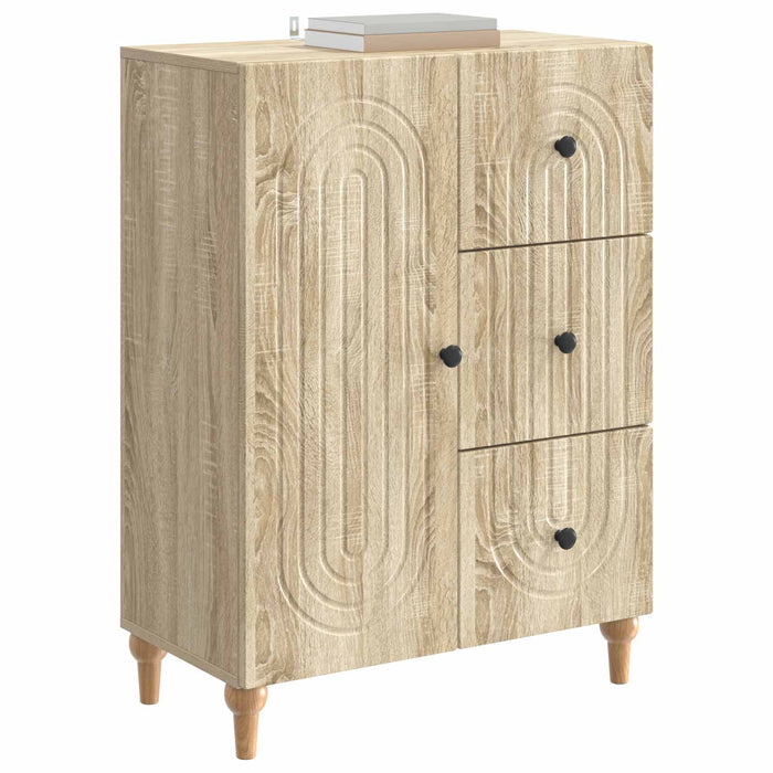 Bufet cu sertar Stejar Sonoma 66 x 34,5 x 90 cm Lemn prelucrat - WALTI WALTI