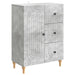 Bufet cu sertar Gri Beton 66 x 34,5 x 90 cm Lemn prelucrat - WALTI WALTI