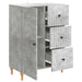 Bufet cu sertar Gri Beton 66 x 34,5 x 90 cm Lemn prelucrat - WALTI WALTI