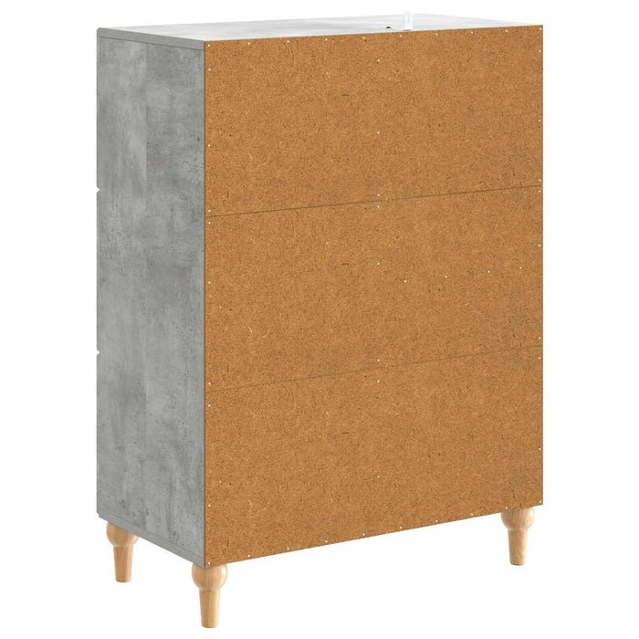 Bufet cu sertar Gri Beton 66 x 34,5 x 90 cm Lemn prelucrat - WALTI WALTI