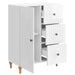Bufet Alb foarte lucios 66 x 34,5 x 90 cm Lemn prelucrat - WALTI WALTI