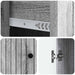 Bufet cu sertar Sonoma gri 66 x 34,5 x 90 cm Lemn prelucrat - WALTI WALTI
