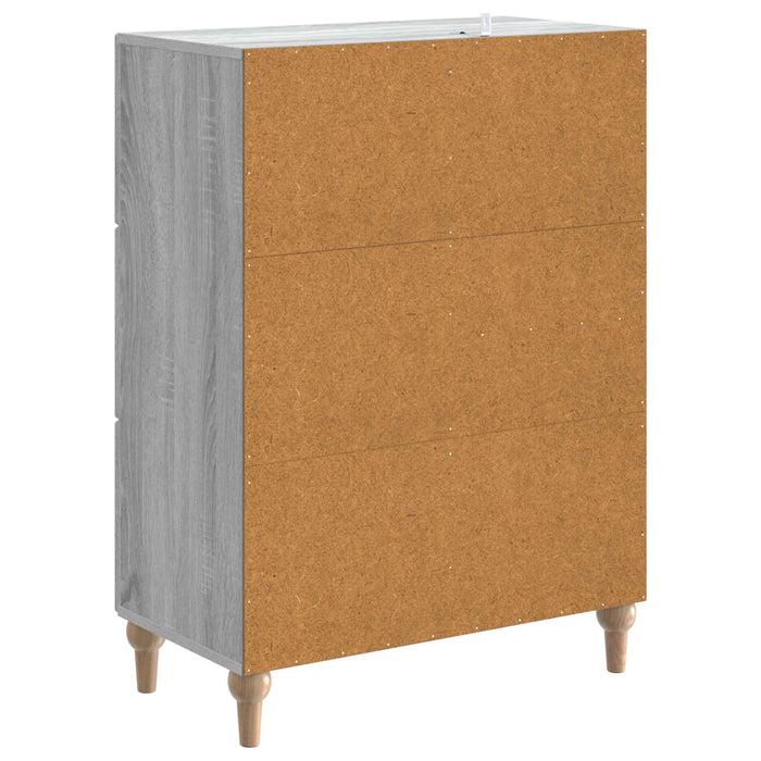 Bufet cu sertar Sonoma gri 66 x 34,5 x 90 cm Lemn prelucrat - WALTI WALTI