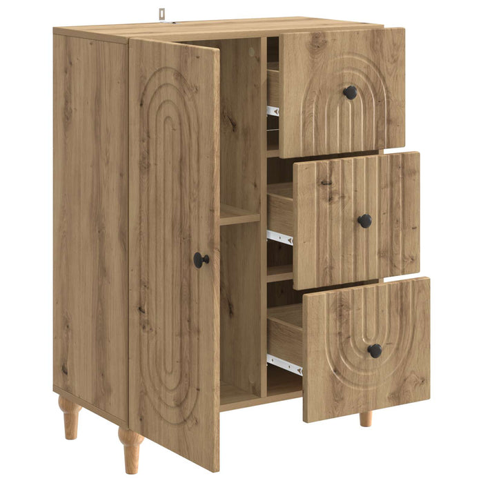 Bufet Stejar Artizanal 66 x 34,5 x 90 cm Lemn prelucrat - WALTI WALTI