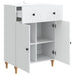 Bufet cu sertar Alb 66 x 34,5 x 90 cm Lemn prelucrat - WALTI WALTI