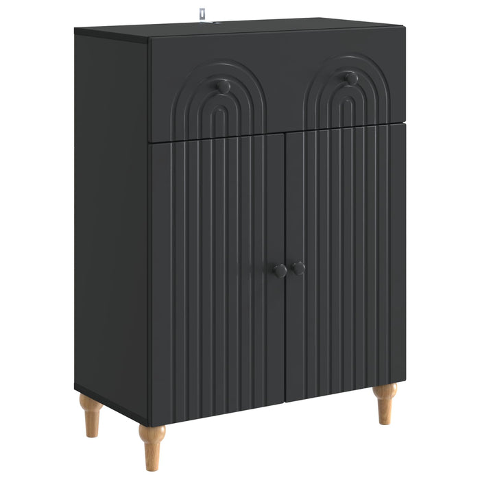 Bufet cu sertar Negru 66 x 34,5 x 90 cm Lemn prelucrat - WALTI WALTI