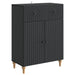 Bufet cu sertar Negru 66 x 34,5 x 90 cm Lemn prelucrat - WALTI WALTI