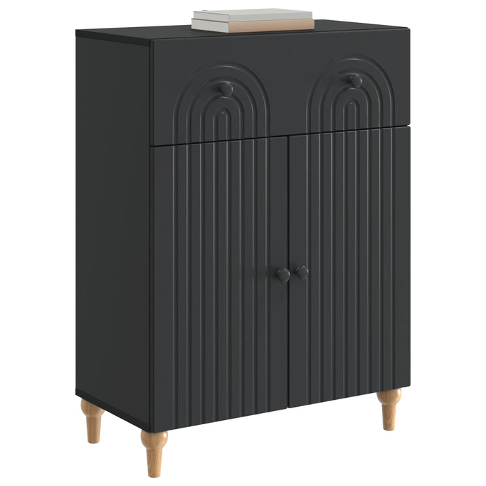Bufet cu sertar Negru 66 x 34,5 x 90 cm Lemn prelucrat - WALTI WALTI