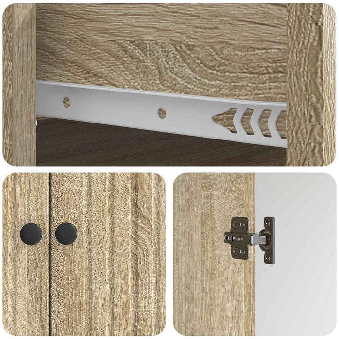 Bufet cu sertar Stejar Sonoma 66 x 34,5 x 90 cm Lemn prelucrat - WALTI WALTI