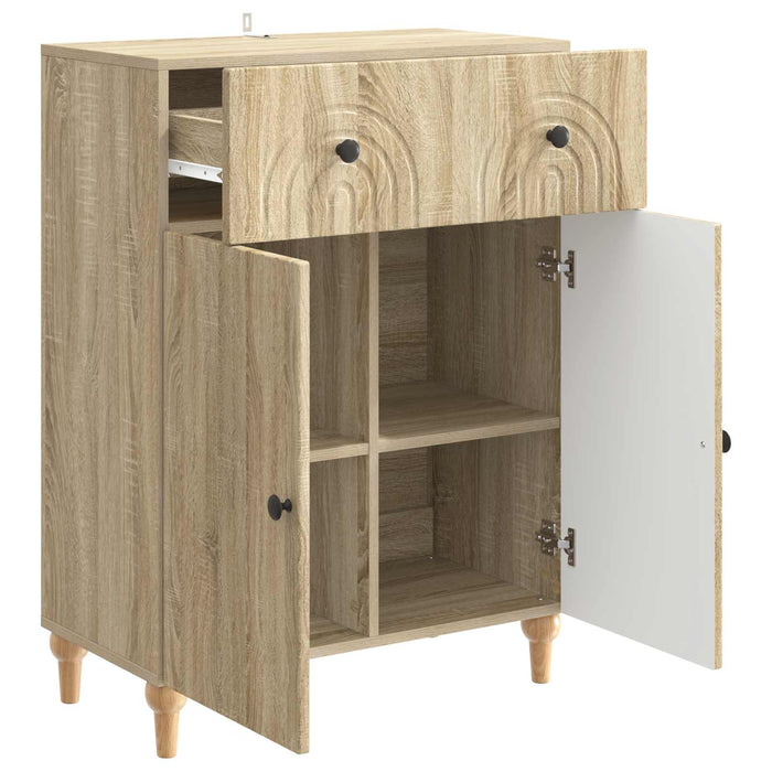Bufet cu sertar Stejar Sonoma 66 x 34,5 x 90 cm Lemn prelucrat - WALTI WALTI