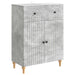 Bufet cu sertar Gri Beton 66 x 34,5 x 90 cm Lemn prelucrat - WALTI WALTI