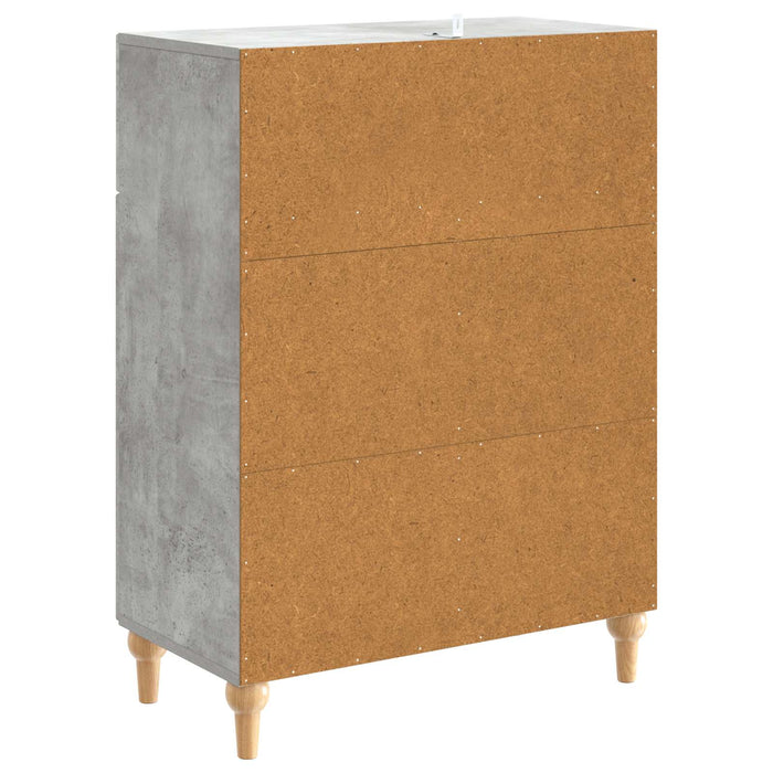 Bufet cu sertar Gri Beton 66 x 34,5 x 90 cm Lemn prelucrat - WALTI WALTI