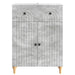 Bufet cu sertar Gri Beton 66 x 34,5 x 90 cm Lemn prelucrat - WALTI WALTI