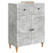 Bufet cu sertar Gri Beton 66 x 34,5 x 90 cm Lemn prelucrat - WALTI WALTI