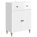 Bufet Alb foarte lucios 66 x 34,5 x 90 cm Lemn prelucrat - WALTI WALTI