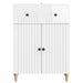 Bufet Alb foarte lucios 66 x 34,5 x 90 cm Lemn prelucrat - WALTI WALTI