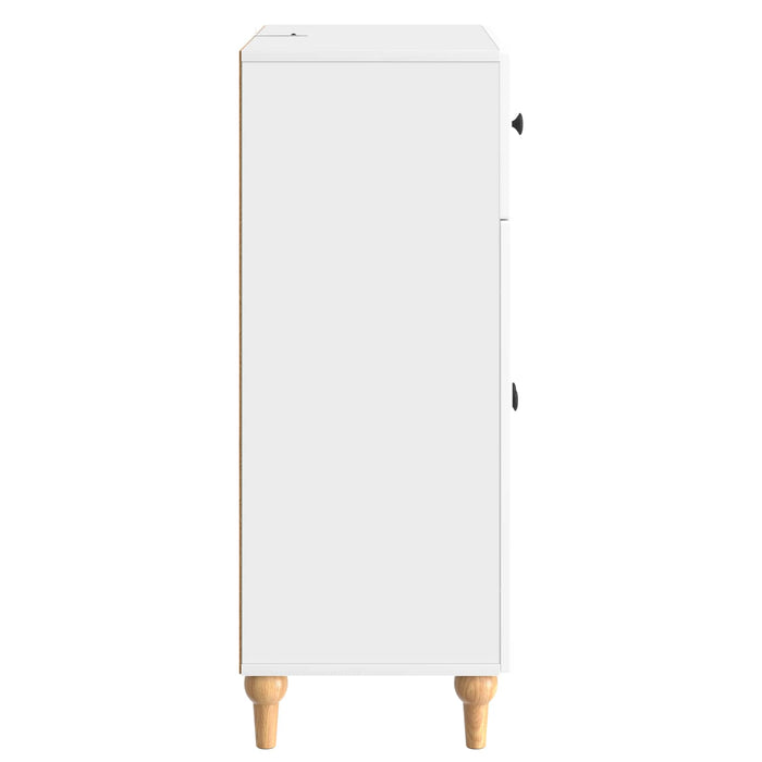 Bufet Alb foarte lucios 66 x 34,5 x 90 cm Lemn prelucrat - WALTI WALTI